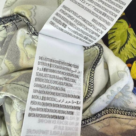 Farm Rio Square-Neck Floral Jumpsuit Wide Leg Smocked Back L NWT - Picture 13 of 16